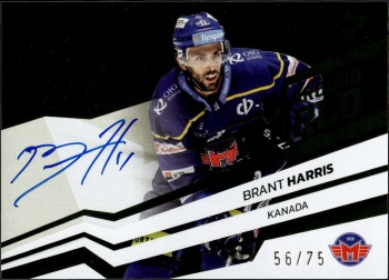 Brant Harris Ceske Budejovice Tipsport ELH 2023/24 SportZoo 2. serie Around the World AUTO /75 #AWS-BH