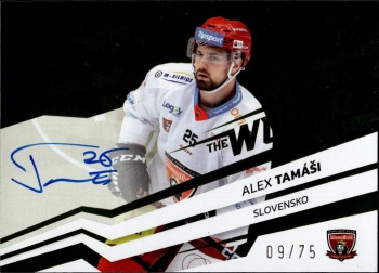 Alex Tamasi Hradec Kralove Tipsport ELH 2023/24 SportZoo 2. serie Around the World AUTO /75 #AWS-AT