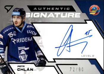 Petr Chlan Vitkovice Tipsport ELH 2023/24 SportZoo 2. serie Authentic Signature Level 2 /80 #SL2-CH