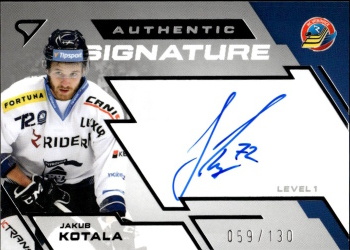 Jakub Kotala Vitkovice Tipsport ELH 2023/24 SportZoo 2. serie Authentic Signature Level 1 /130 #SL1-KO
