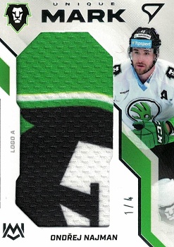 Ondrej Najman Mlada Boleslav Tipsport ELH 2022/23 SportZoo 1. serie Unique Mark #UM-ON