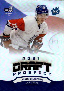 Jakub Brabenec Reprezentace Moje Karticky Narodni Tym 2020/21 MK Draft Prospects Rainbow laser #4