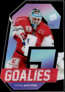 Patrik Bartosak Reprezentace Moje Karticky Narodni Tym 2020/21 MK Goalies Rainbow Die-cut /80 #4