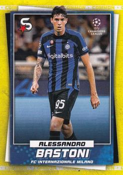 Alessandro Bastoni Internazionale Milano Topps UEFA Football Superstars 2022/23 Variations Common Yellow Action #76
