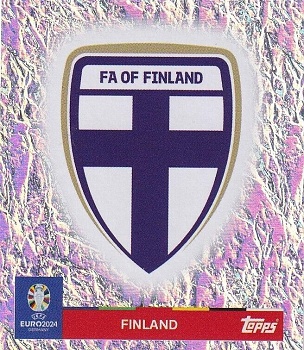 Emblem Finland samolepka Topps EURO 2024 #FIN1