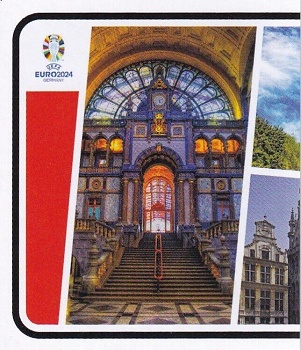 Belgium Landmark Belgium samolepka Topps EURO 2024 #BEL-P1