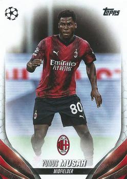 Yunus Musah A.C. Milan Topps UEFA Club Competitions 2023/24 #89