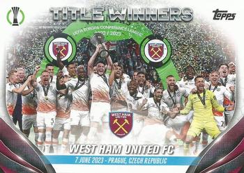 West Ham United FC West Ham United Topps UEFA Club Competitions 2023/24 Title Winner #90