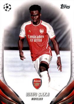 Bukayo Saka Arsenal Topps UEFA Club Competitions 2023/24 #148