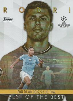Rodri Manchester City Topps UEFA Club Competitions 2023/24 Best of the Best 2022-23 Moments #BM-1