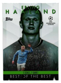 Erling Haaland Manchester City Topps UEFA Club Competitions 2023/24 Best of the Best 2022-23 Moments #BM-3
