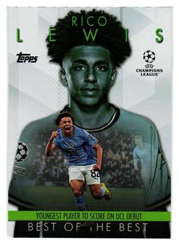 Rico Lewis Manchester City Topps UEFA Club Competitions 2023/24 Best of the Best 2022-23 Moments #BM-9