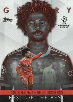 Serge Gnabry Bayern Munchen Topps UEFA Club Competitions 2023/24 Best of the Best 2022-23 Moments #BM-10