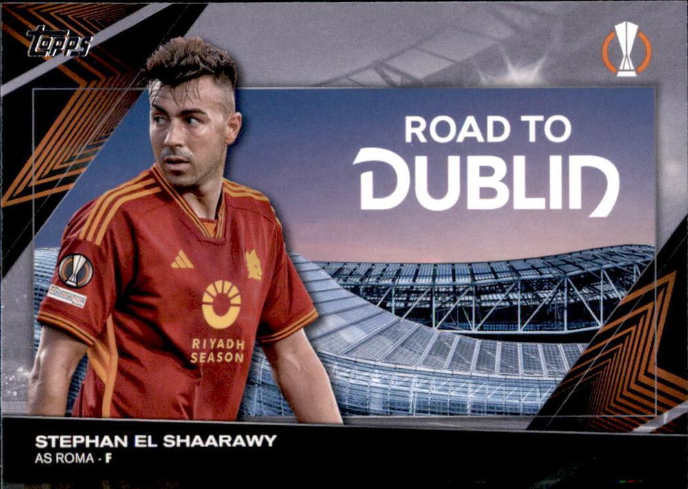 Stephan El Shaarawy AS Roma Topps UEFA Club Competitions 2023/24 Road to the Final #RF-3
