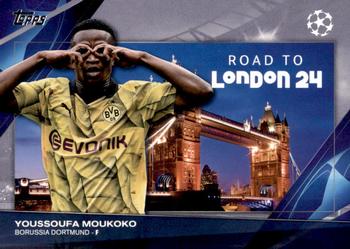 Youssoufa Moukoko Borussia Dortmund Topps UEFA Club Competitions 2023/24 Road to the Final #RF-5
