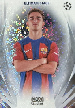 Gavi FC Barcelona Topps UEFA Club Competitions 2023/24 Ultimate Stage Chrome #USC-18