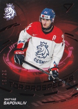 Matyas Sapovaliv Reprezentace Hokejove Cesko 2024 SportZoo Top Prospects /25 #TP-9