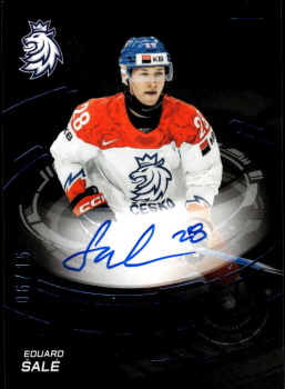 Eduard Sale Reprezentace Hokejove Cesko 2024 SportZoo Top Prospects Auto /15 #TPS-ES