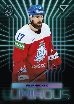 Filip Hronek Reprezentace Hokejove Cesko 2024 SportZoo Luminous Blue #LS-06