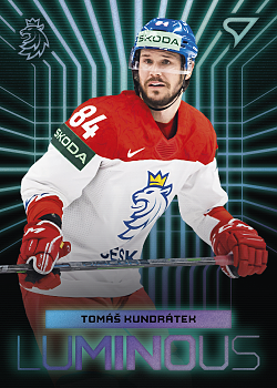 Tomas Kundratek Reprezentace Hokejove Cesko 2024 SportZoo Luminous Blue #LS-11