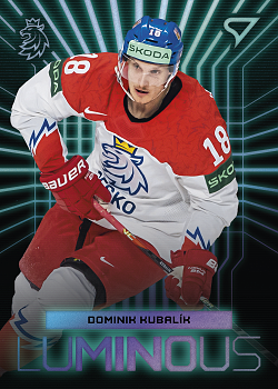 Dominik Kubalik Reprezentace Hokejove Cesko 2024 SportZoo Luminous Blue #LS-21
