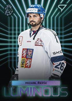 Michal Repik Reprezentace Hokejove Cesko 2024 SportZoo Luminous Blue #LS-24