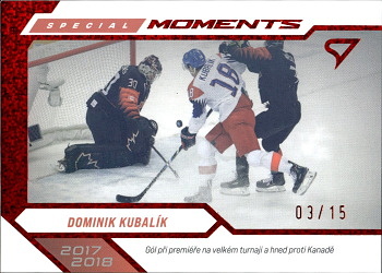 Dominik Kubalik Reprezentace Hokejove Cesko 2024 SportZoo Special Moments /15 #SM-07