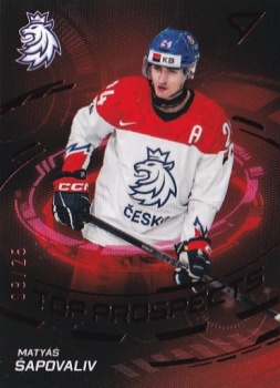 Matyas Sapovaliv Reprezentace Hokejove Cesko 2024 SportZoo Top Prospects /25 #TP-9