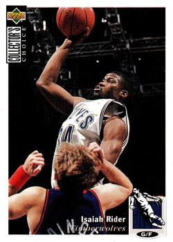 Isaiah Rider Minnesota Timberwolves 1994/95 UD Collector's Choice NBA #134