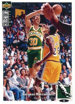 Sarunas Marciulionis Seattle SuperSonics 1994/95 UD Collector's Choice NBA #357