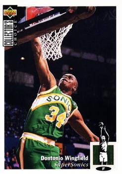 Dontonio Wingfield Seattle SuperSonics 1994/95 UD Collector's Choice NBA #365