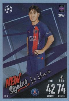Lee Kang-in Paris Saint-Germain 2023/24 Topps Match Attax UEFA ChL New Signing #NS06