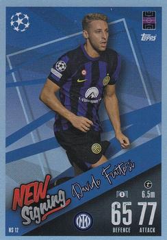 Davide Frattesi Internazionale Milano 2023/24 Topps Match Attax UEFA ChL New Signing #NS12
