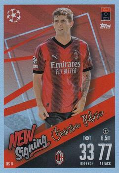 Christian Pulisic A.C. Milan 2023/24 Topps Match Attax UEFA ChL New Signing #NS14