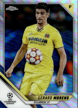 Gerard Moreno Villarreal Topps UEFA Champions League Chrome 2021/22 Refractor #23
