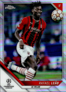 Rafael Leao A.C. Milan Topps UEFA Champions League Chrome 2021/22 Refractor #37