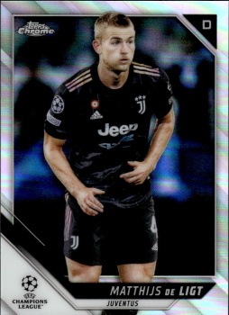 Matthijs de Ligt Juventus FC Topps UEFA Champions League Chrome 2021/22 Refractor #61