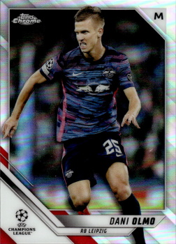 Dani Olmo RB Leipzig Topps UEFA Champions League Chrome 2021/22 Refractor #141