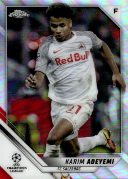 Karim Adeyemi Red Bull Salzburg Topps UEFA Champions League Chrome 2021/22 Refractor #145