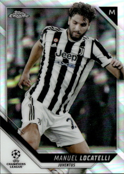 Manuel Locatelli Juventus FC Topps UEFA Champions League Chrome 2021/22 Refractor #160