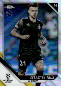 Sebastien Thill FC Sheriff Topps UEFA Champions League Chrome 2021/22 Refractor #162