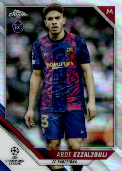 Abde Ezzalzouli FC Barcelona Topps UEFA Champions League Chrome 2021/22 Refractor #165