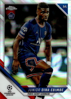 Junior Dina Ebimbe Paris Saint-Germain Topps UEFA Champions League Chrome 2021/22 Refractor #176