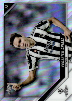 Federico Chiesa Juventus FC Topps UEFA Champions League Chrome 2021/22 Refractor #195