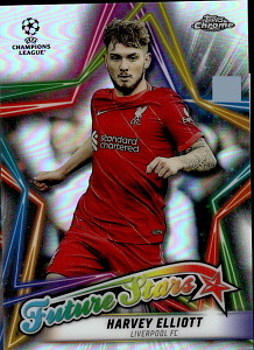 Harvey Elliott Liverpool FC Topps UEFA Champions League Chrome 2021/22 Future Stars #FS-09