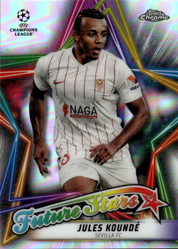Jules Kounde Sevilla FC Topps UEFA Champions League Chrome 2021/22 Future Stars #FS-10