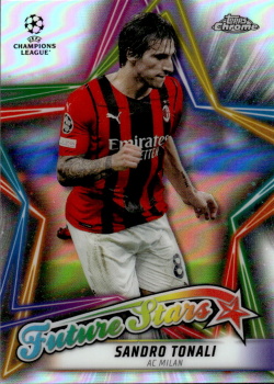 Sandro Tonali AC Milan Topps UEFA Champions League Chrome 2021/22 Future Stars #FS-15