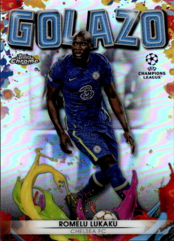 Romelu Lukaku Chelsea FC Topps UEFA Champions League Chrome 2021/22 Golazo #G-07