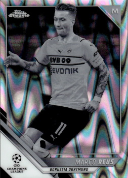 Marco Reus Borussia Dortmund Topps UEFA Champions League Chrome 2021/22 Black & White Ray Wave #133