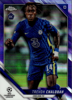 Trevoh Chalobah Chelsea Topps UEFA Champions League Chrome 2021/22 Purple Refractor /250 #59